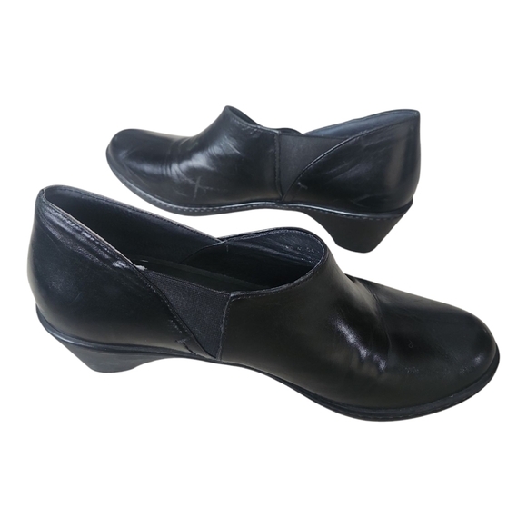 Dansko Black Leather Slip On Comfort Work Baylee Pump Womens 41 - Picture 8 of 11